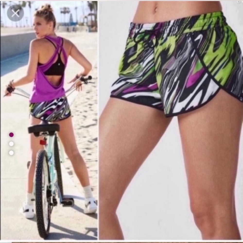 Fabletics Women's Multicolor Athletic Shorts S